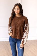 Load image into Gallery viewer, Festive Fawn Sweater: Brown / X-Small