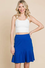 Load image into Gallery viewer, Cross Grain Mini Flar Skirt:  ROYAL