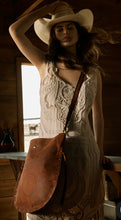 Load image into Gallery viewer, YELLOWSTONE AMBER FRONTIER STUDDED SLING BAG