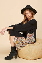 Load image into Gallery viewer, WOMEN MULTI  PAISLEY V NECK LOOSE TUNIC DRESS