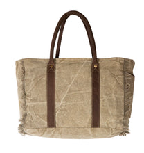 Load image into Gallery viewer, Myra Bag French Countryside Patchwork Weekender Bag  Travel Shoulder Bag