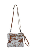 Load image into Gallery viewer, Myra Bag Ornate Brown Leather & Hairon Bag Crossbody