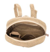 Load image into Gallery viewer, BOHO COSMIC UPCYCLED CANVAS BACKPACK IN VINTAGE TAUPE Myra Bag