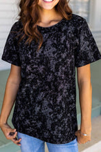 Load image into Gallery viewer, Deep Dive - Acid Wash Tee: Black / 3X-Large