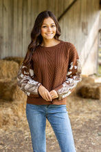 Load image into Gallery viewer, Festive Fawn Sweater: Brown / X-Small