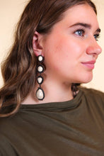Load image into Gallery viewer, Along The Trail Cream Howlite Rock Copper Dangle Earrings: Cream / One Size