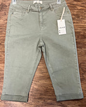 Load image into Gallery viewer, Charlie B Twill Pedal Pusher Pants - Celadon