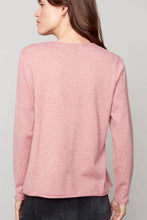 Load image into Gallery viewer, Charlie B Basic V-Neck woodrose knit stich sweater - Sassy Shelby's