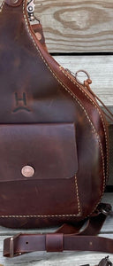 Leather Chest bag sling  crossbody bag  handbag purse - Sassy Shelby's