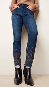Embroidered Bottom Pant Charlie B Blue jeans - Sassy Shelby's