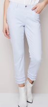 Load image into Gallery viewer, Frayed Hem Cropped Twill Pants - Lilac Charlie B