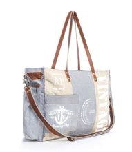 Load image into Gallery viewer, Myra Bag Queen Creek Weekender Travel Shoulder Bag Blue