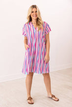 Load image into Gallery viewer, The Nicole Dress, Abstract Stripe: Multi / XL