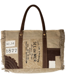 Myra Bag French Countryside Patchwork Weekender Bag  Travel Shoulder Bag
