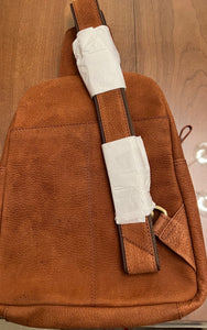 Myra Bag Mountain Bend Hair-on Hide Bucket Sling Bag Leather belt bag crossbody