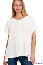 Load image into Gallery viewer, `.Waffle Knit Top Sample: OLIVE-152831 / S/M