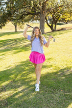 Load image into Gallery viewer, Rib Knit Polo Top, Lavender Purple: Purple / S