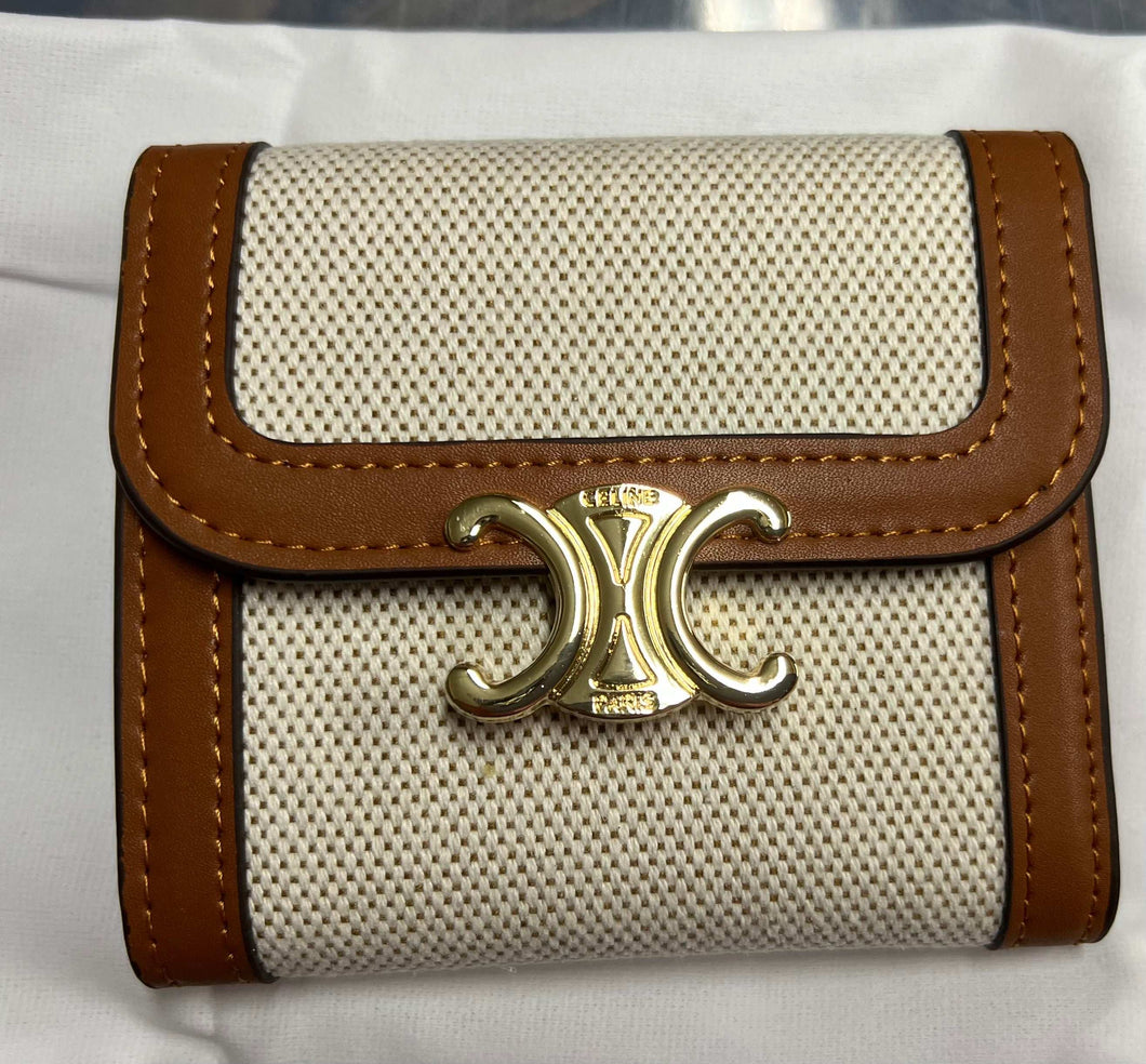 Fashion wallet card holder brown