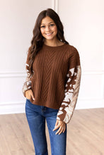 Load image into Gallery viewer, Festive Fawn Sweater: Brown / X-Small