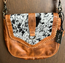 Load image into Gallery viewer, Myra Bag The Tyson Trail Leather Hairon Bag Shoulder Bag Leather crossbody