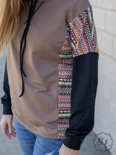Load image into Gallery viewer, The Chill Ones Pullover Hoodie with Drop Sleeve, Brown: Leopard / Small
