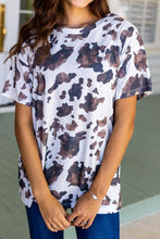 Load image into Gallery viewer, Mooving On Short Sleeves T-Shirt, Cow Print: Cowprint / Large