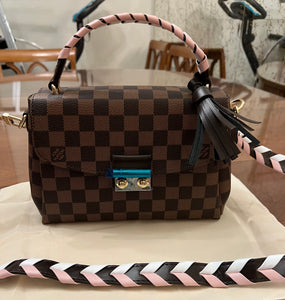Fashion crossbody purse brown check handbag shoulder bag