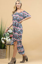 Load image into Gallery viewer, AZTEC PRINT MAXI DRESS: MULTI