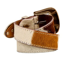 Load image into Gallery viewer, Myra Bag Whoop Hairon western Leather Belt