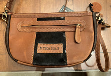 Load image into Gallery viewer, Myra Bag Wynona Swoop Bottom Hand-Tooled Bag wristlet crossbody