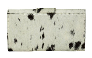 Myra Bag White Alone Wallet Hairon Lather