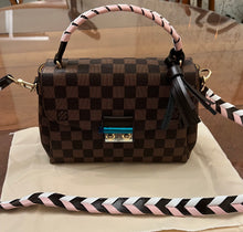 Load image into Gallery viewer, Fashion crossbody purse brown check handbag shoulder bag