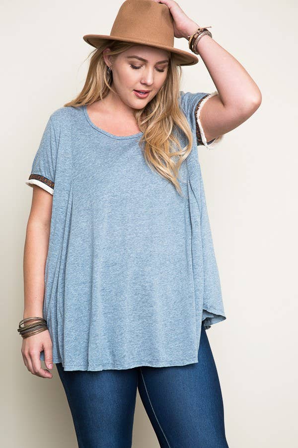 Embroidered Swing Tunic - XL