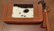 Load image into Gallery viewer, Myra Bag Westward Hair-On Hide Accent Wallet wristlet