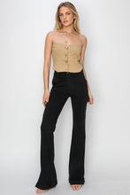 Load image into Gallery viewer, RISEN Full Size High Rise Side Slit Cargo Bootcut Jeans