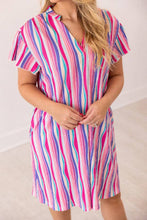 Load image into Gallery viewer, The Nicole Dress, Abstract Stripe: Multi / XL
