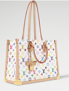 fashion Multicolored Tote Shopper Shoulder Bag