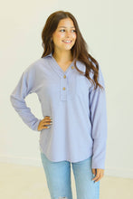 Load image into Gallery viewer, Purple Waffle Knit Top: Purple / 2XL