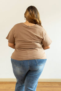 Life is a Rodeo Mom Crop, Tan: Beige / 2XL