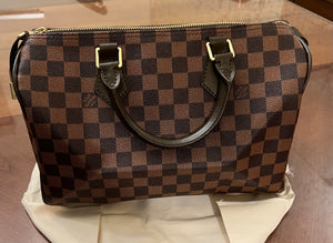 Fashion tote handbag crossbody brown, Brown checks, White Checks  purse