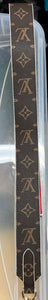 Leather guitar fashion handbag strap brown