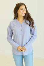 Load image into Gallery viewer, Purple Waffle Knit Top: Purple / 2XL