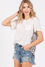 Load image into Gallery viewer, ZT1082 - WOMEN&#39;S SOLID &amp; ANIMAL PRINTED MEDIA TUNIC TOP : Black / L