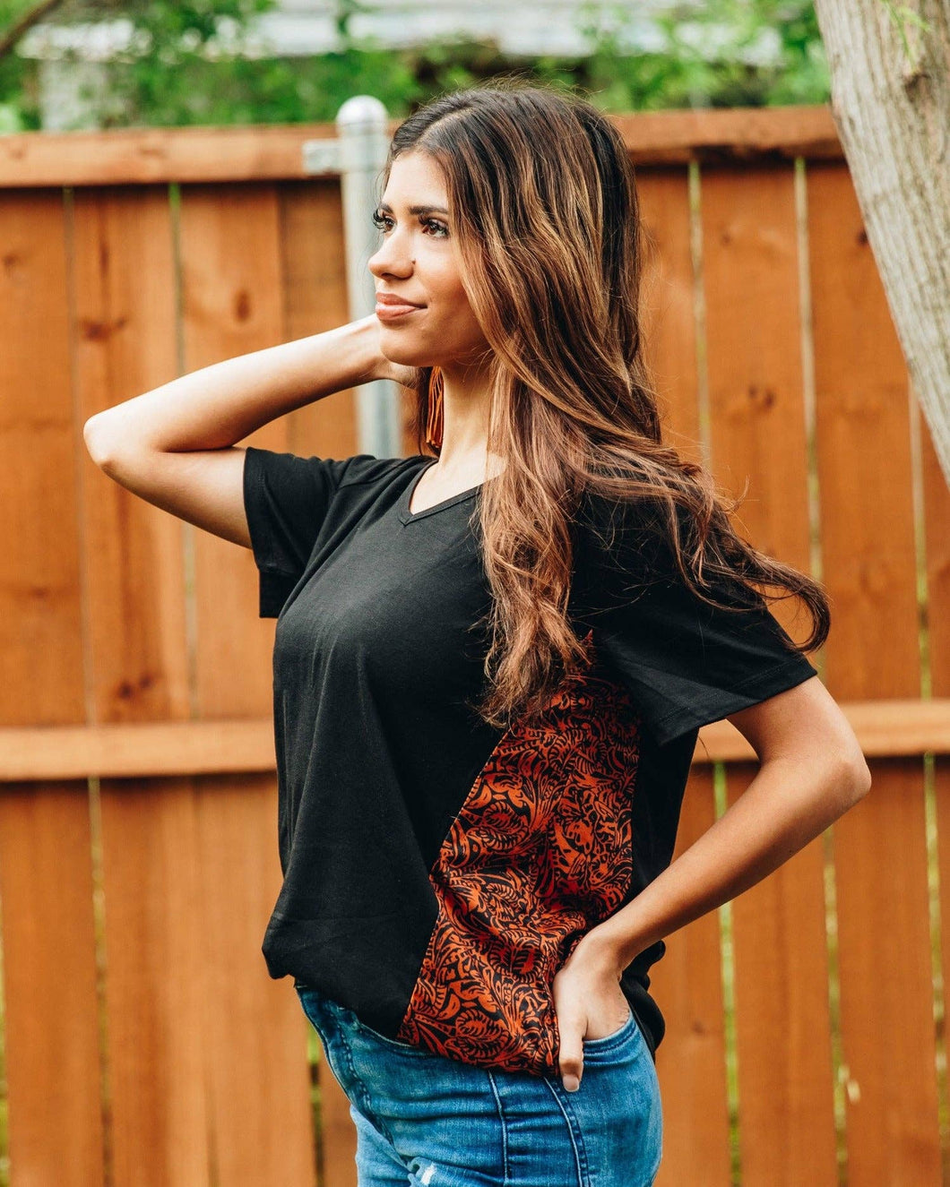 Western  Top: Black