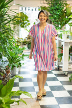 Load image into Gallery viewer, The Nicole Dress, Abstract Stripe: Multi / S