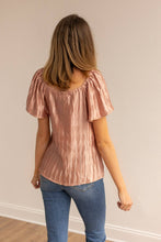 Load image into Gallery viewer, Lustrous Elegance Rose Gold Silk Top: Rose Gold / Large