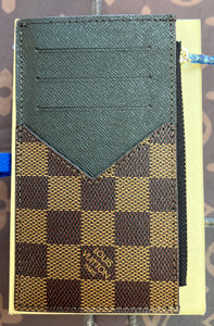 Fashion Leather Check wallet card holder