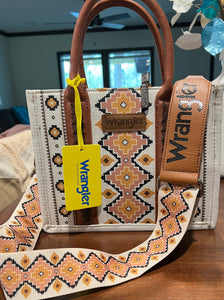 Wrangle Canvas and Leather Trimmed Tote / Crossbody handbag tote