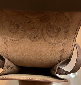 Myra Bag Royal wave Wallet crossbody tooled Leather