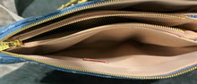 Load image into Gallery viewer, Fashion blue Denim leather Trim bag handbag crossbody shoulder bag handbag purse